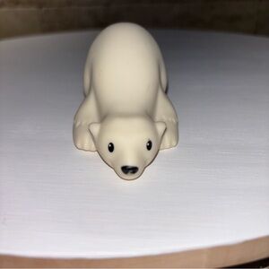 2011 Fisher Price Little People Zoo Talker Polar Bear - clean - tested - works